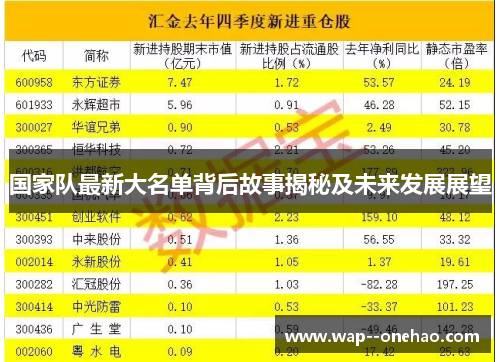国家队最新大名单背后故事揭秘及未来发展展望